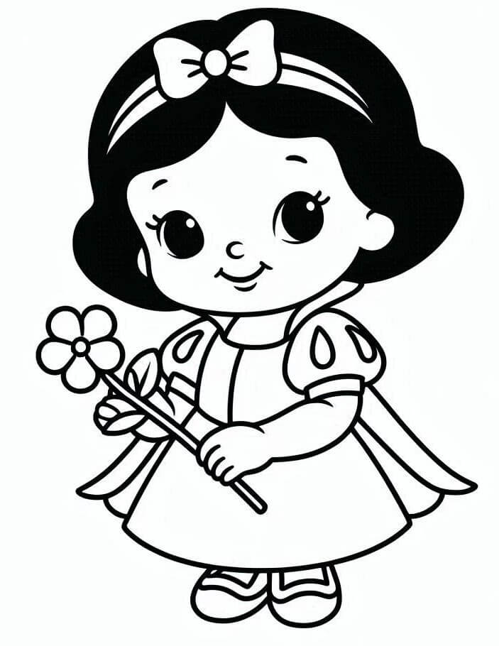 Schneewittchen für 4-jährige Kinder ausmalbilder