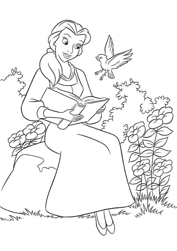 Schöne und das Biest kostenlos für Kinder ausmalbilder
