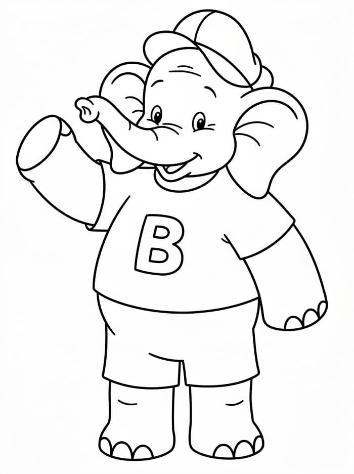 Benjamin Blümchen für 3-jährige Kinder ausmalbilder
