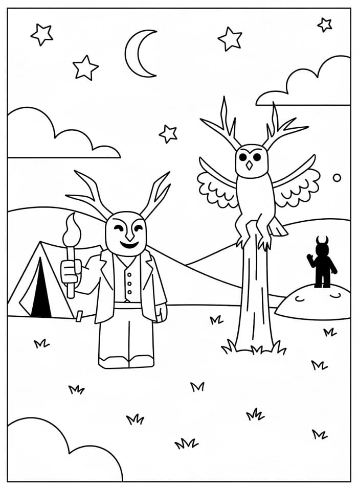 99 Nächte im Wald ausmalbilder