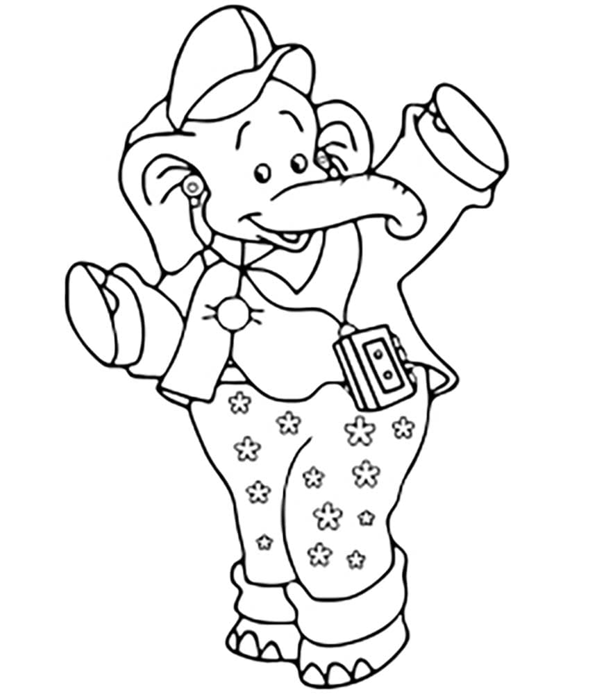Cartoon Benjamin Blümchen ausmalbilder