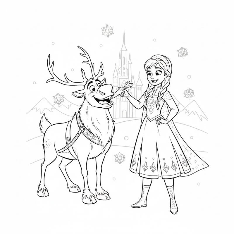 Die Eiskönigin von Disney ausmalbilder