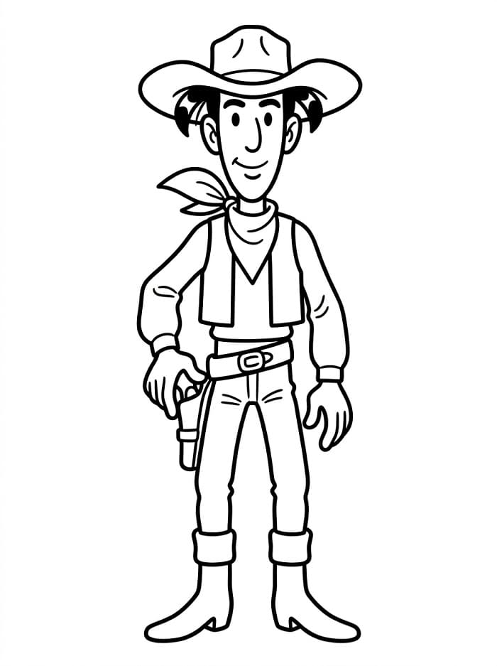 Druckbarer Lucky Luke ausmalbilder