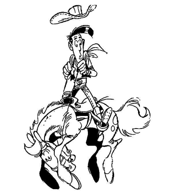 Druckbares Lucky Luke Bild ausmalbilder