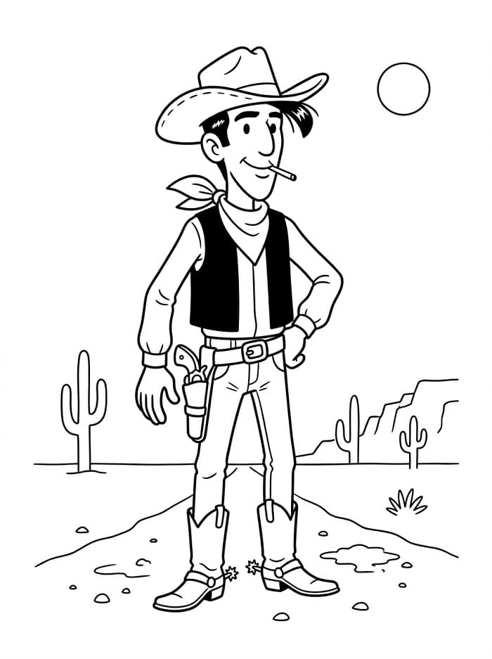 Fantastischer Lucky Luke ausmalbilder