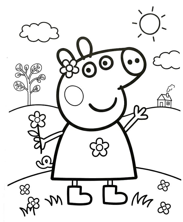 Hübsche Peppa Wutz ausmalbilder