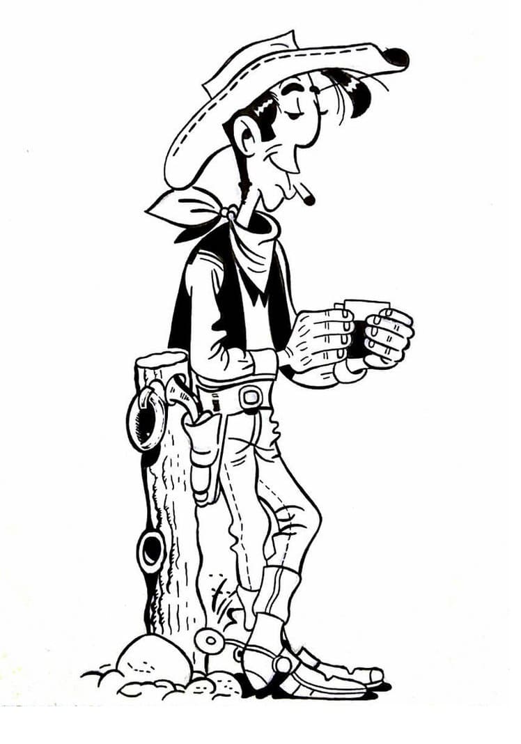 Kostenloses Lucky Luke Bild ausmalbilder