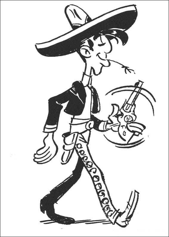 Lucky Luke für 2-jährige Kinder ausmalbilder