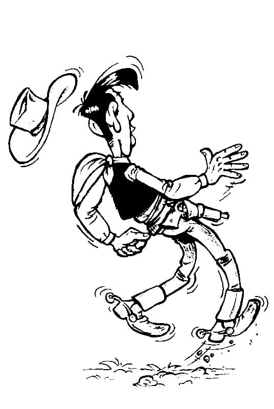 Lucky Luke für 5-jährige Kinder ausmalbilder