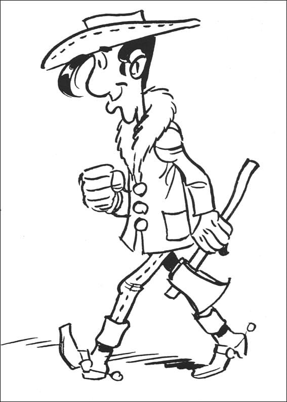 Lucky Luke für Kinder ausmalbilder