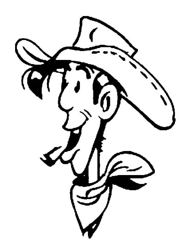 Lucky Luke kostenloses Bild ausmalbilder