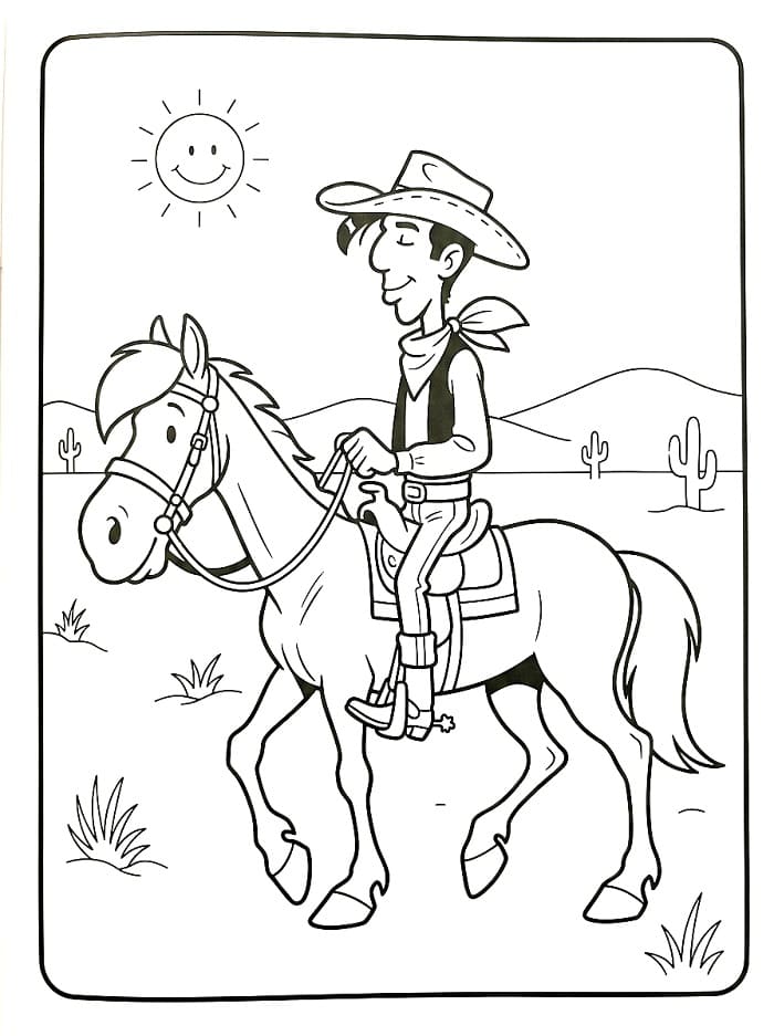 Lustiger Lucky Luke ausmalbilder