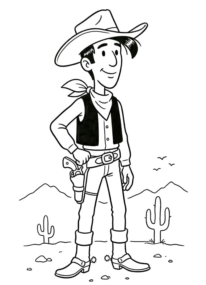 Toller Lucky Luke ausmalbilder