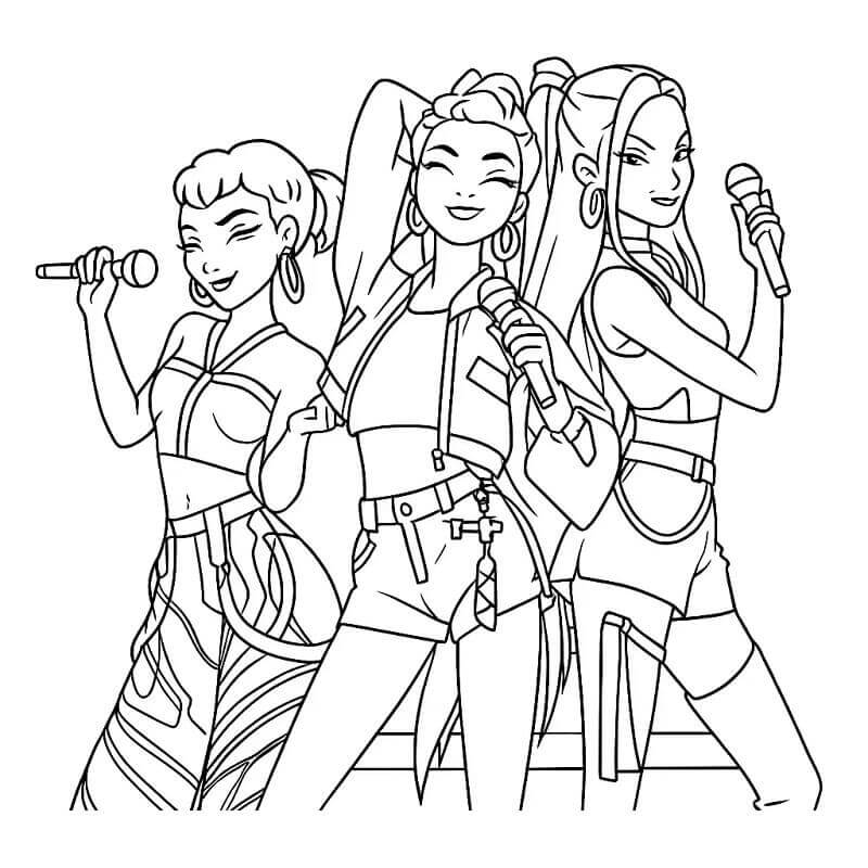 KPop Demon Hunters ausmalbilder