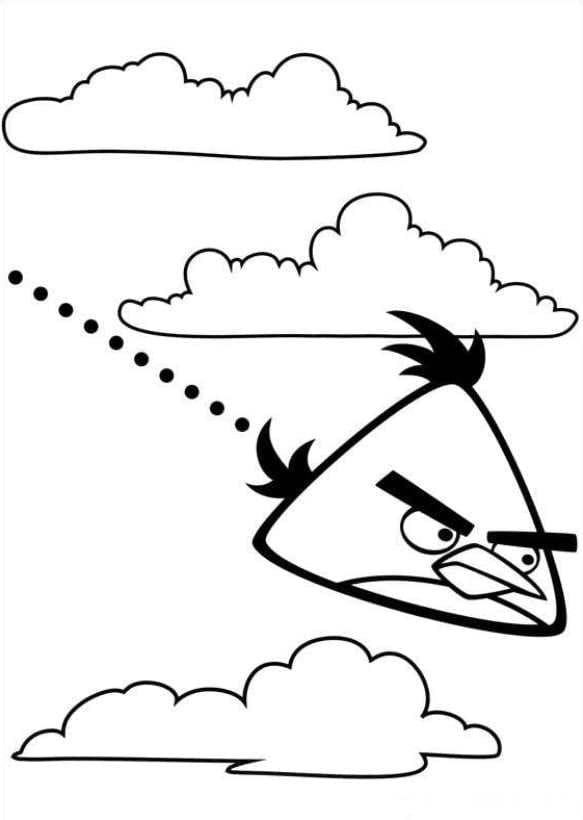 Angry Birds Spiel ausmalbilder