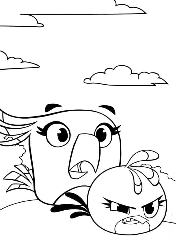 Angry Birds zum Ausdrucken ausmalbilder
