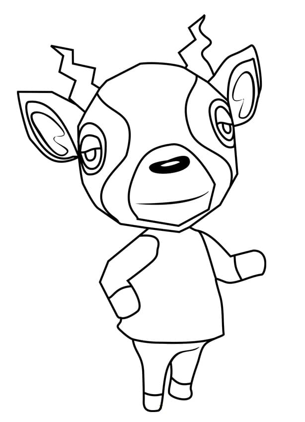 Animal Crossing Spiel ausmalbilder