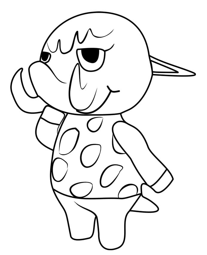 Animal Crossing gratis ausmalbilder