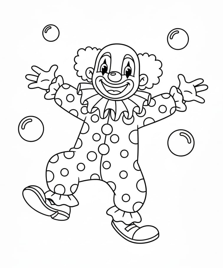 Animated Clown ausmalbilder