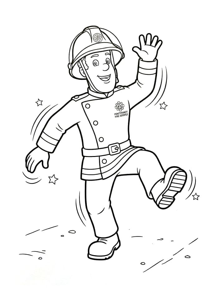 Animated Feuerwehrmann Sam ausmalbilder