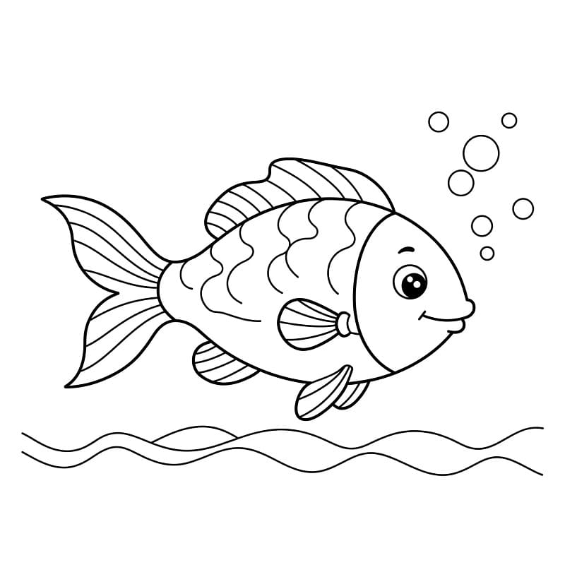 Animated Fisch ausmalbilder