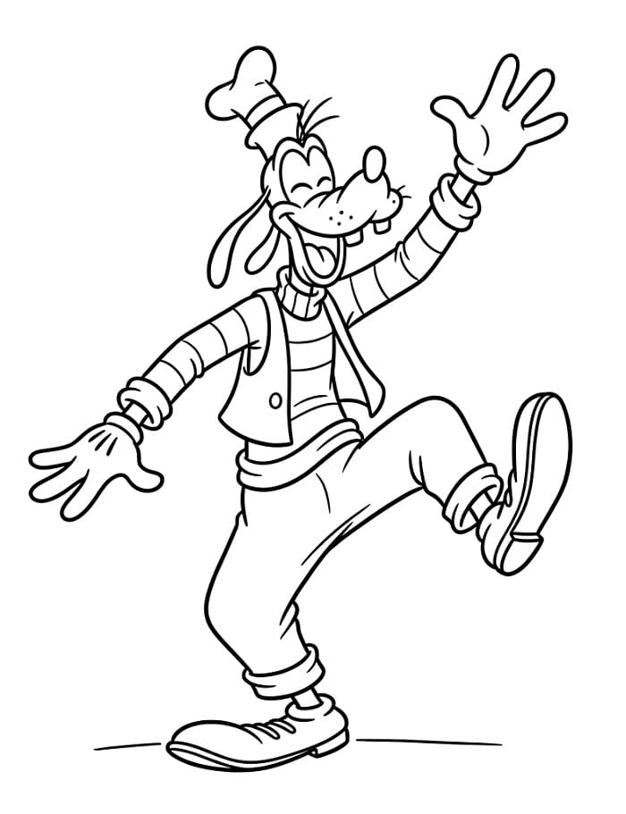 Animated Goofy ausmalbilder