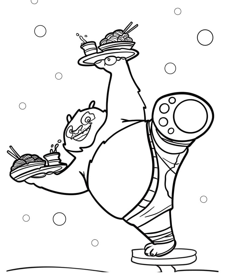 Animated Kung Fu Panda ausmalbilder