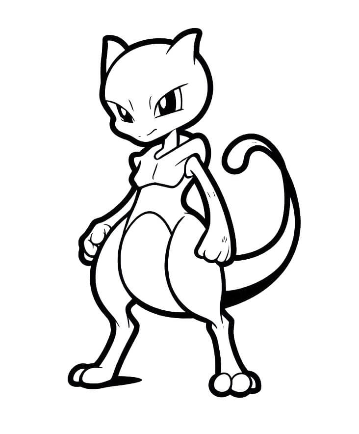 Animated Mewtu ausmalbilder