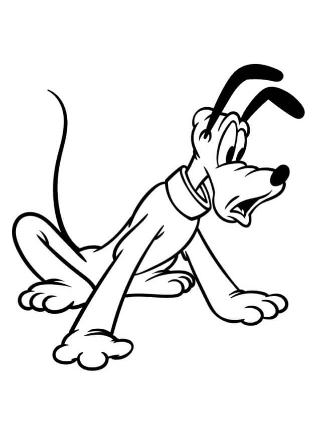 Animated Pluto ausmalbilder