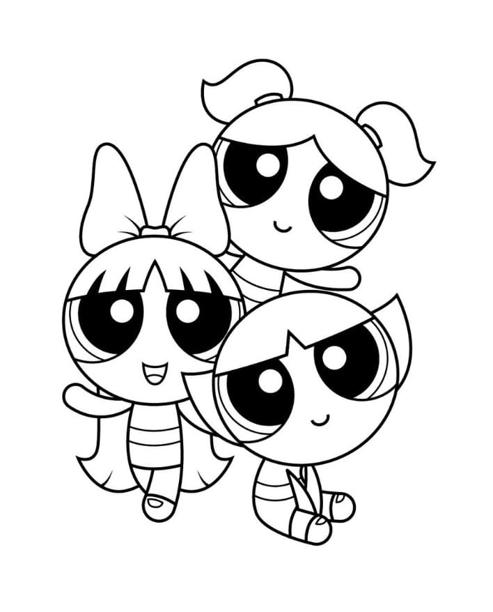 Animated Powerpuff Girls ausmalbilder