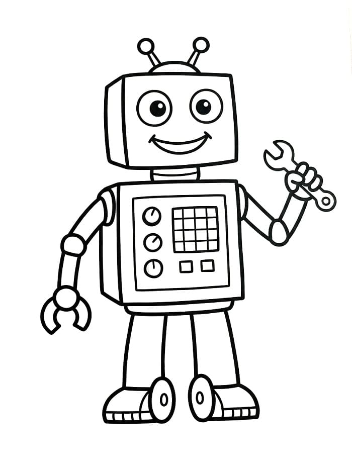 Animated Roboter ausmalbilder