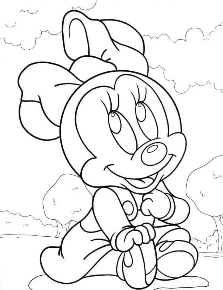 Animierte Minnie Maus ausmalbilder