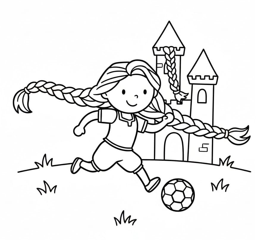 Animierte Rapunzel ausmalbilder