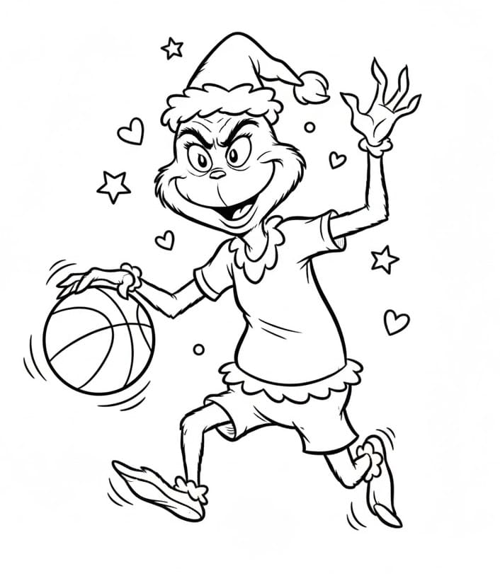Animierter Grinch ausmalbilder