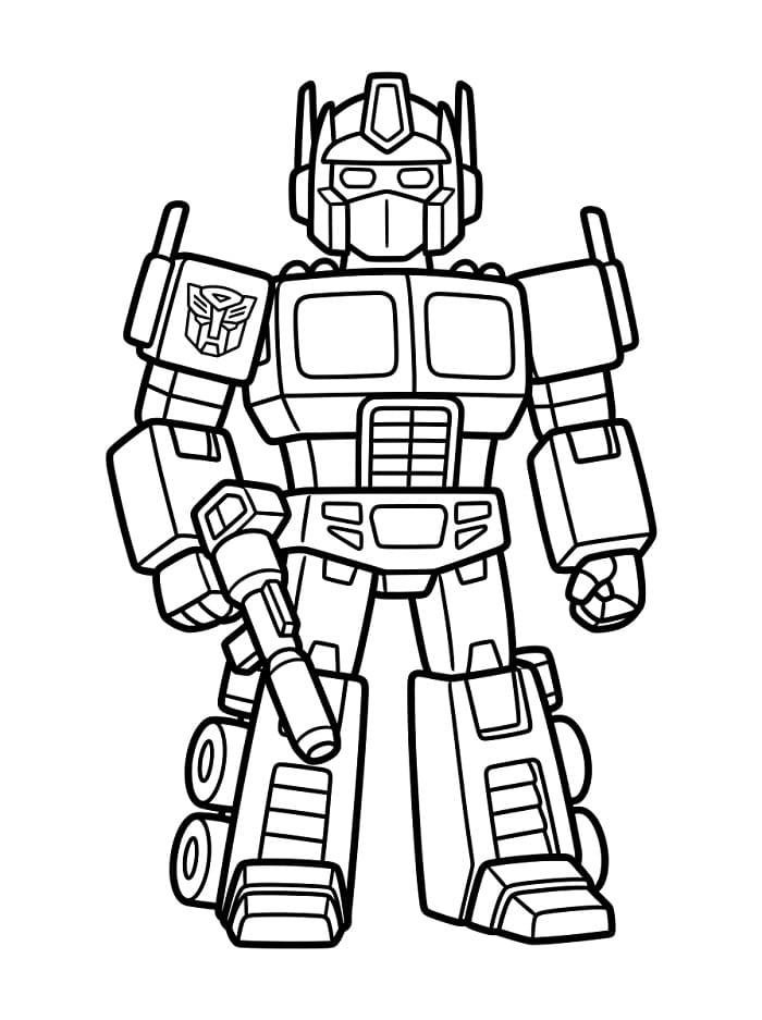 Animierter Optimus Prime ausmalbilder