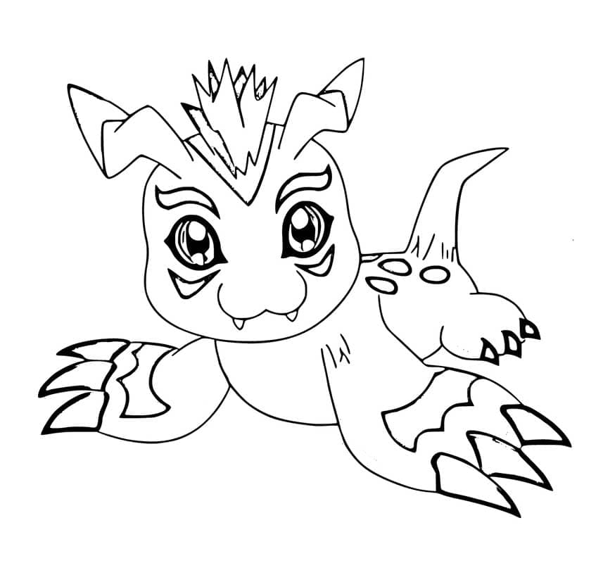 Animiertes Digimon ausmalbilder