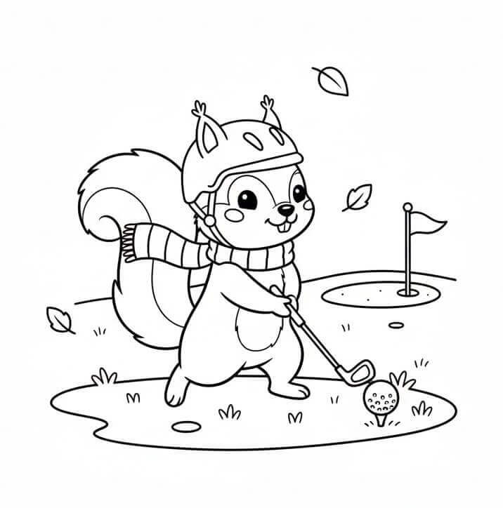 Animiertes Eichhörnchen ausmalbilder