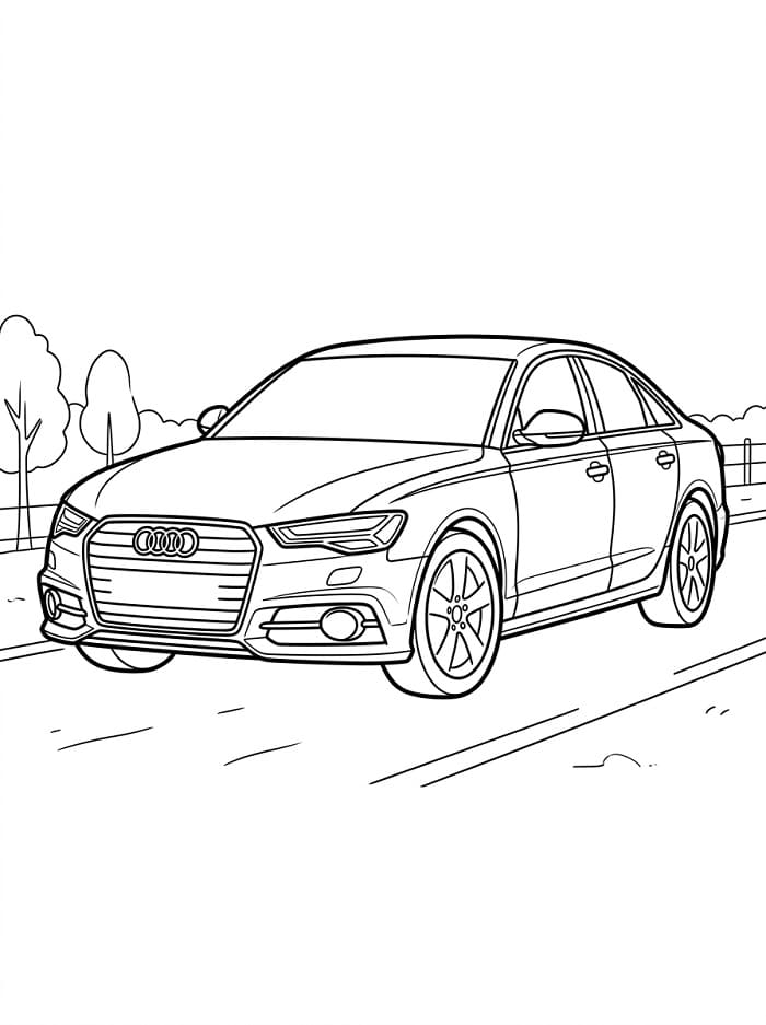 Audi Supersportwagen ausmalbilder
