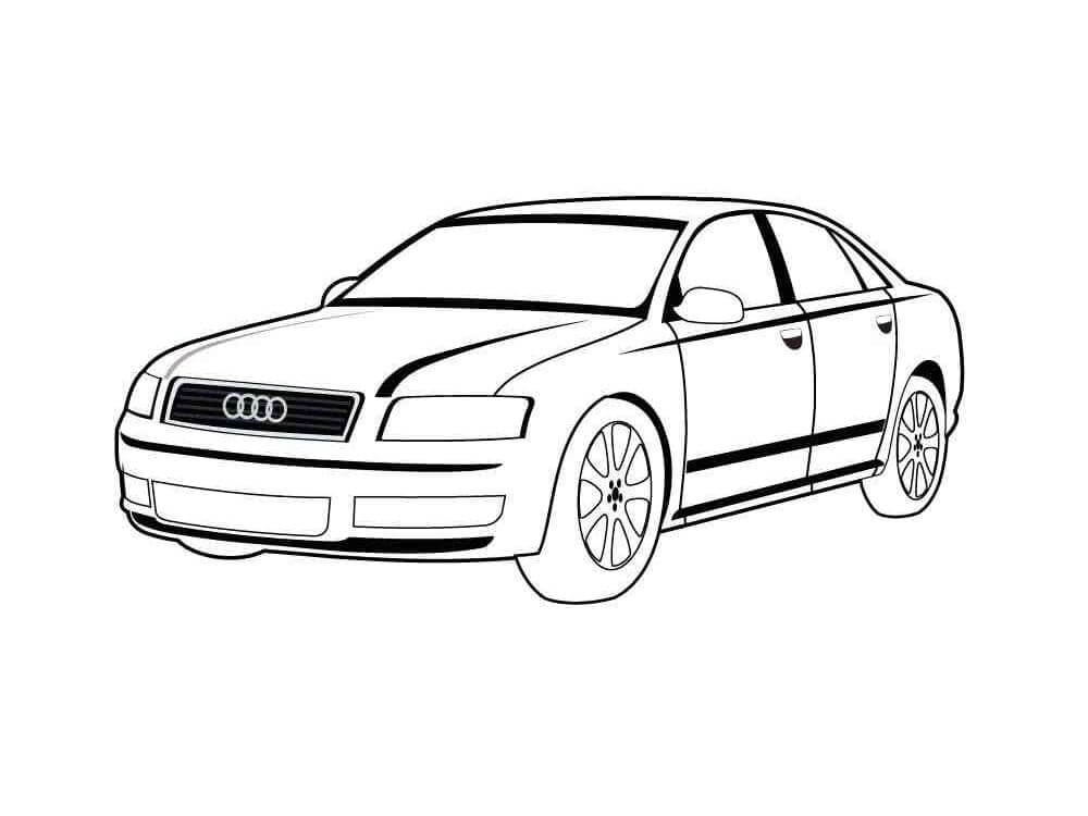 Audi für 1-jährige Kinder ausmalbilder