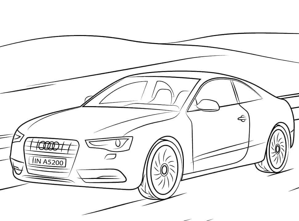 Audi für 2-jährige Kinder ausmalbilder