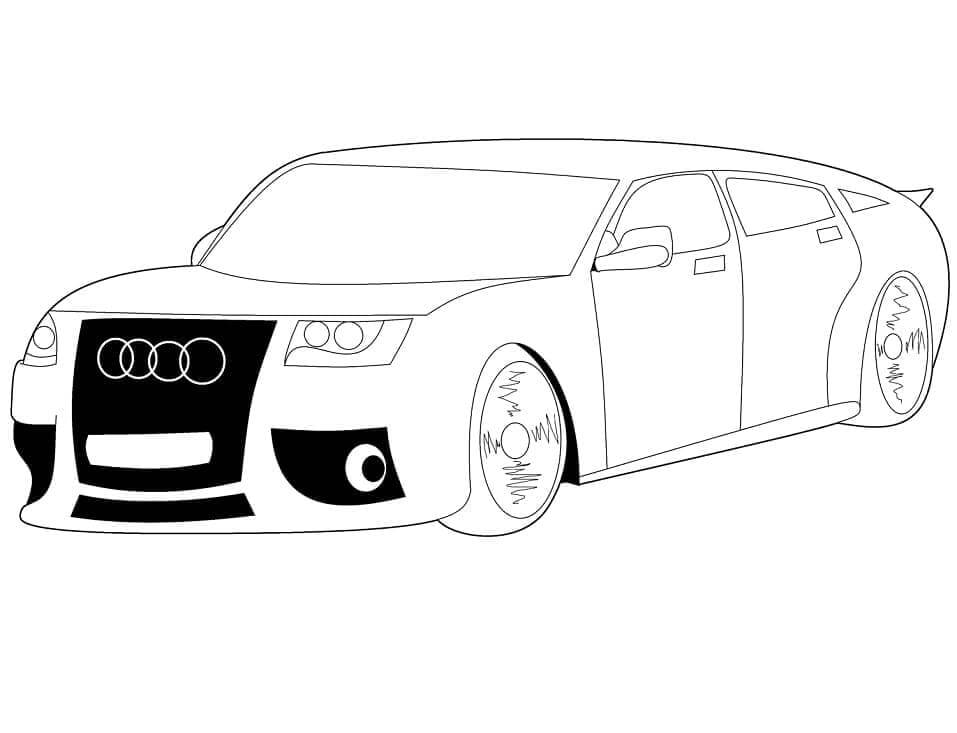 Audi für 3-jährige Kinder ausmalbilder