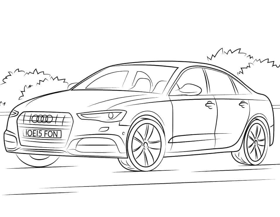 Audi für 4-jährige Kinder ausmalbilder