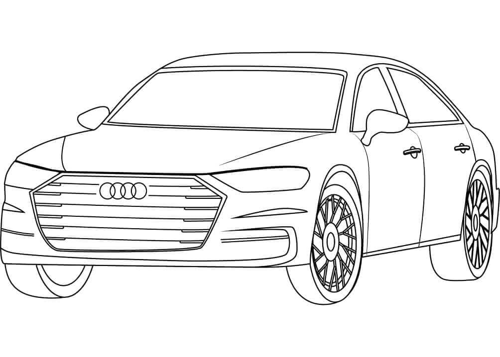 Audi für 5-jährige Kinder ausmalbilder