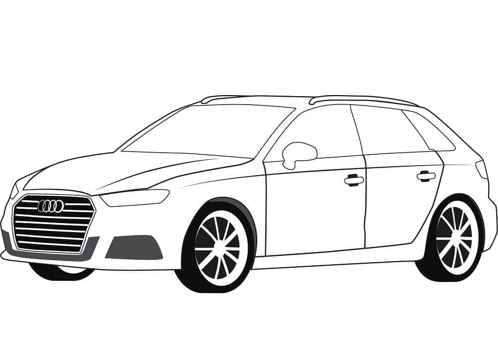 Audi für Kinder ausmalbilder