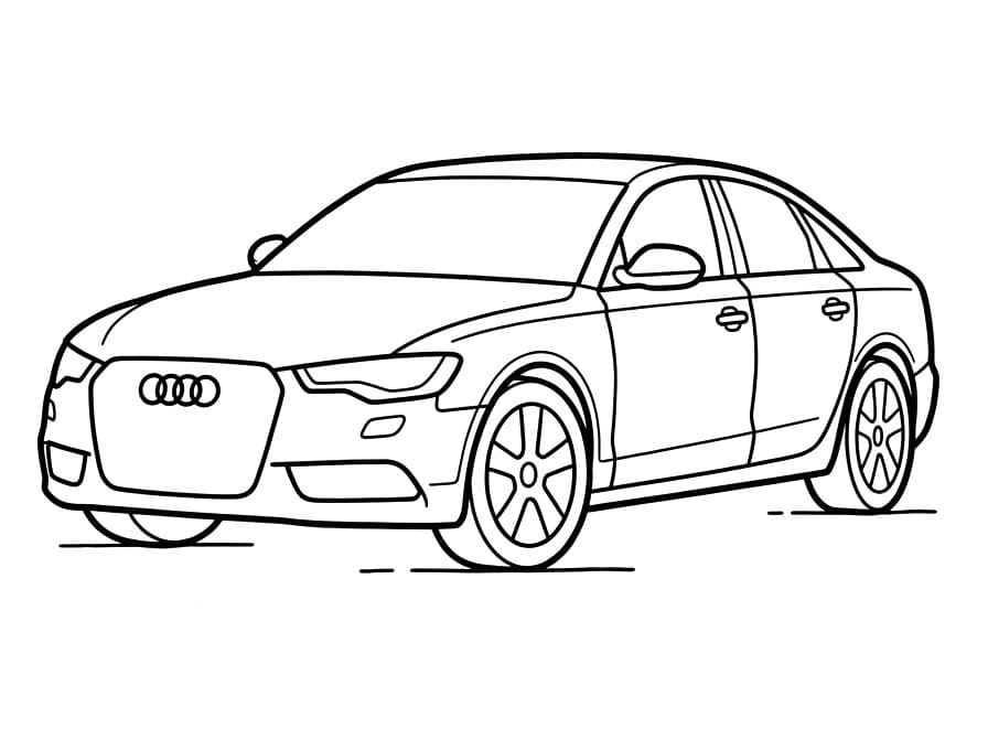 Audi kostenlos ausmalbilder