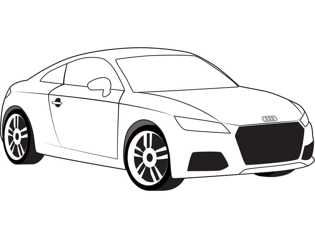 Audi zum Drucken ausmalbilder