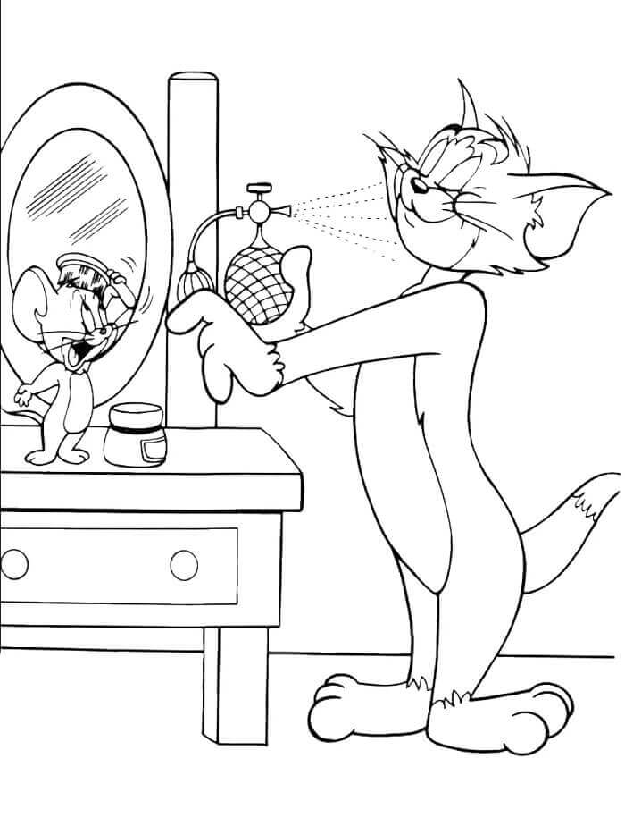 Ausdruckbare Tom und Jerry ausmalbilder