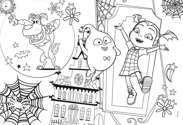 Ausdruckbare Vampirina ausmalbilder