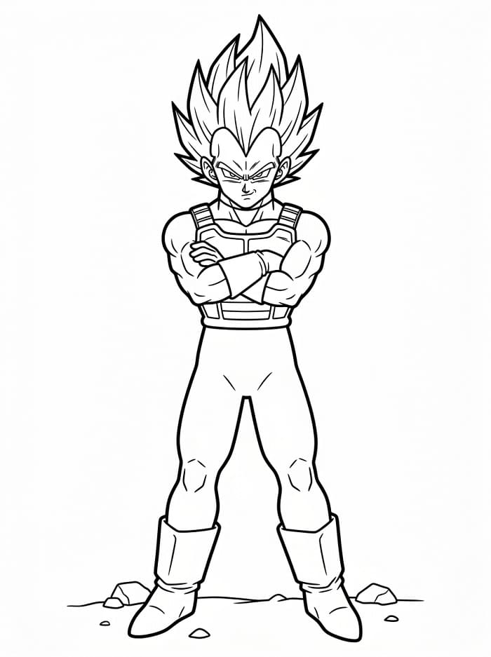 Vegeta ausmalbilder
