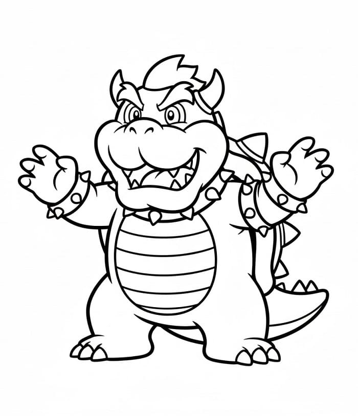 Ausdruckbarer Bowser ausmalbilder